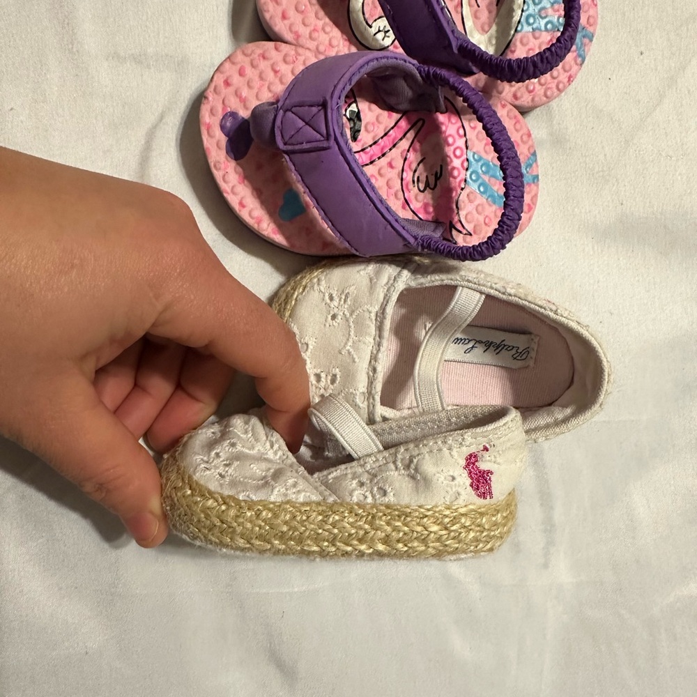 Polo by Ralph Lauren Purple and Pink Sandals